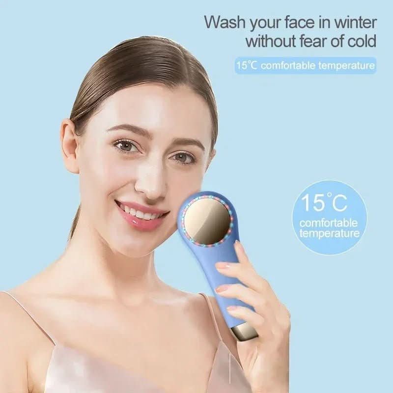 LumaGlow 3-In-1 Facial Brush — Pore Cleansing, Soothing Massage & Treatment