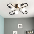 Arisha Vintage Modern Minimalist Industrial Metal Black Ceiling Lamp - Neutralighting