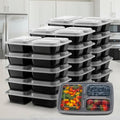 BentoForge Three Compartment Bento Box — Molded Tray, Secure Lid