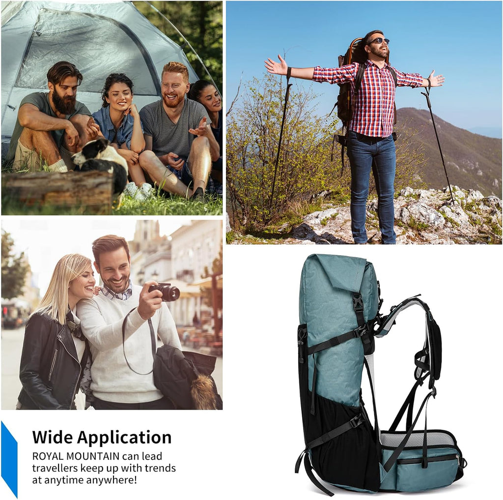 Adventure Gear 50L Internal Frame Hiking Pack For Mountain Climbing And Camping | Ventumra