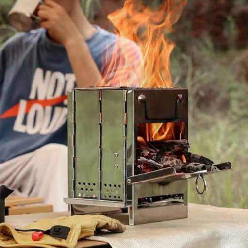 TrailBlaze Portable Camping Stove — Lightweight Stainless Steel Grill