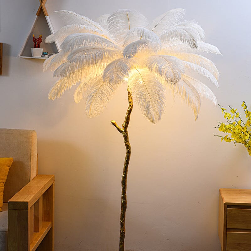AuraFeather Luxe Floor Lamp for Modern Living Spaces