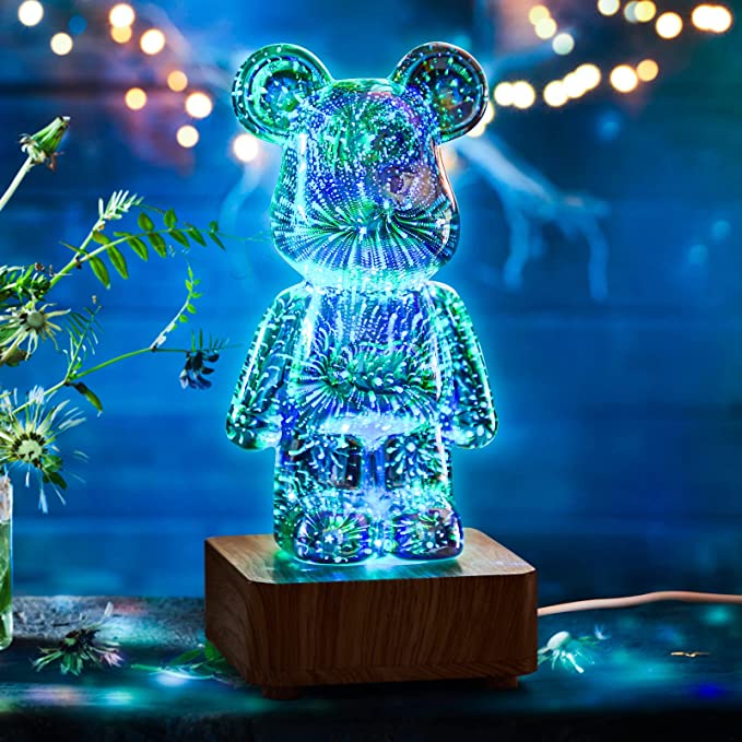 CuddleSpark Bear Glow Lamp for Kids' Rooms and Naps