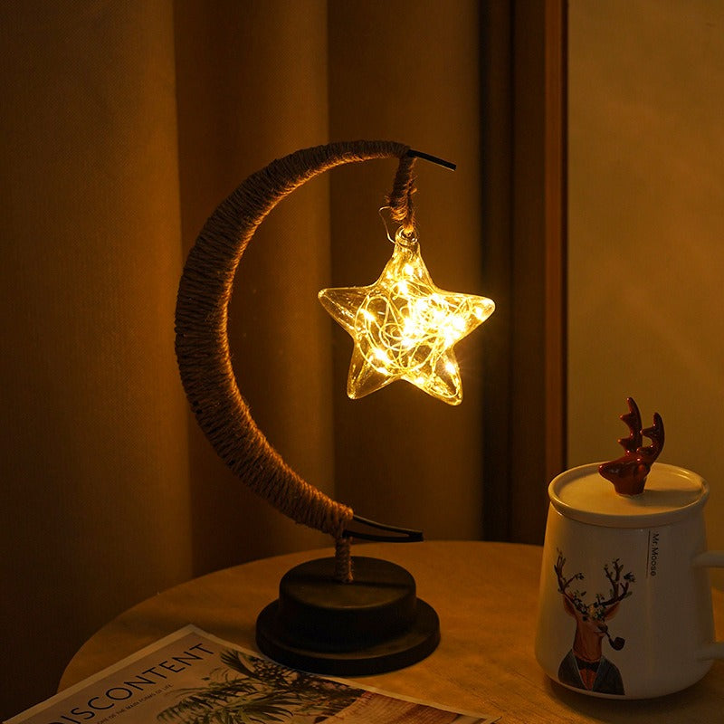 Aurelle | Warm Glass Moon Lamp for Soft Ambient Lighting