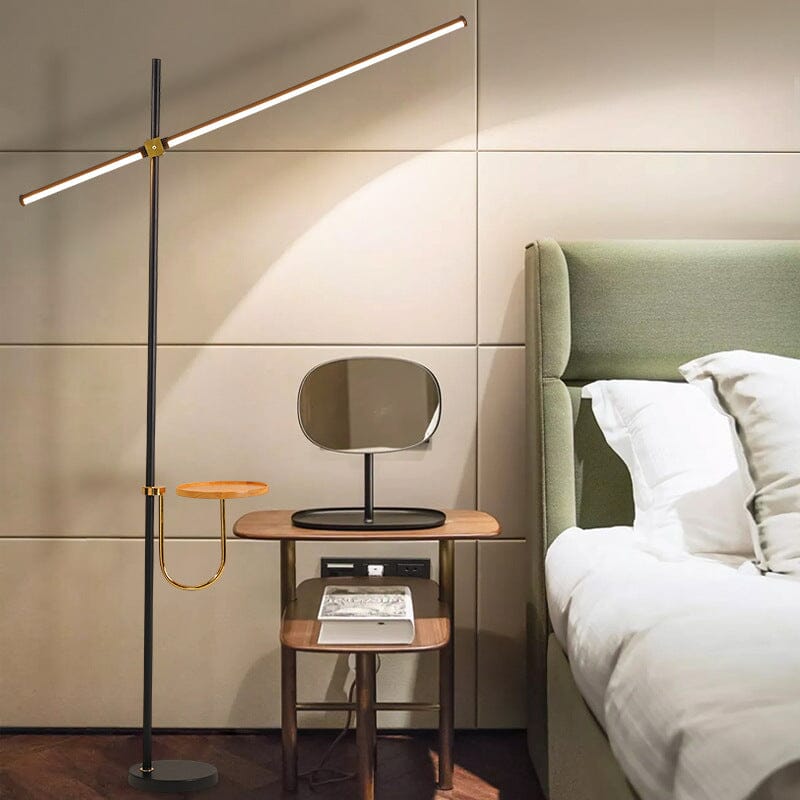 Elara 2-In-1 Modern Linear Floor Lamp With Smart Features