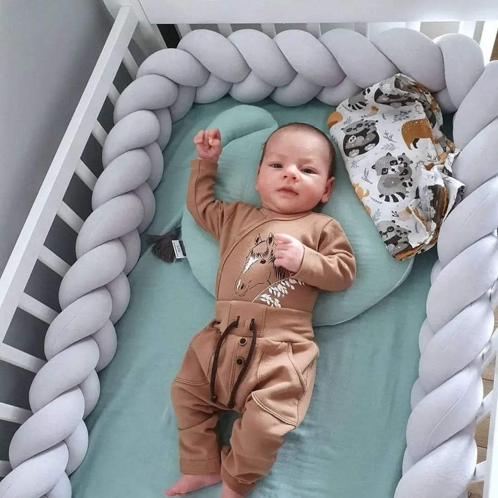 CozyNest gewebtes Babykissen – konturierte Stützauflage für Säuglinge