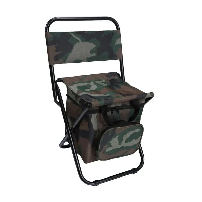 ChillCamp Portable Folding Chair — Backrest and Integrated Cool Bag