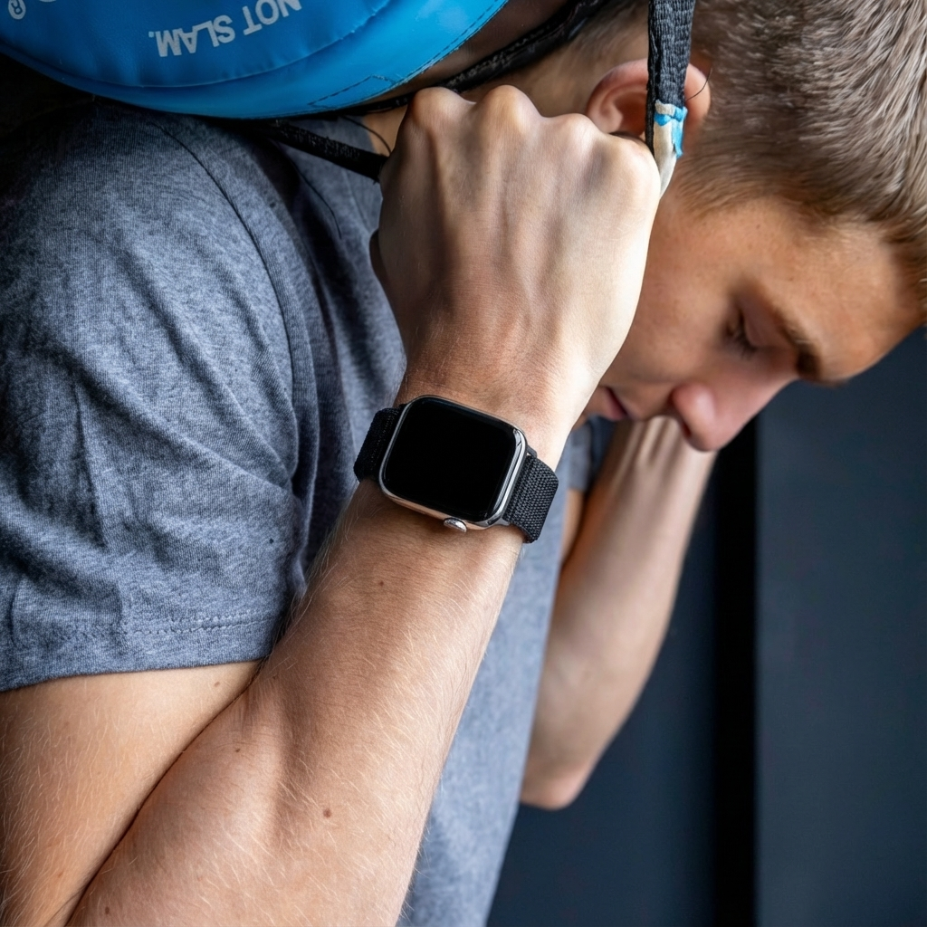 Fekete nejlon Apple Watch-szíj a kényelmes mindennapi viseletért | Ventumra