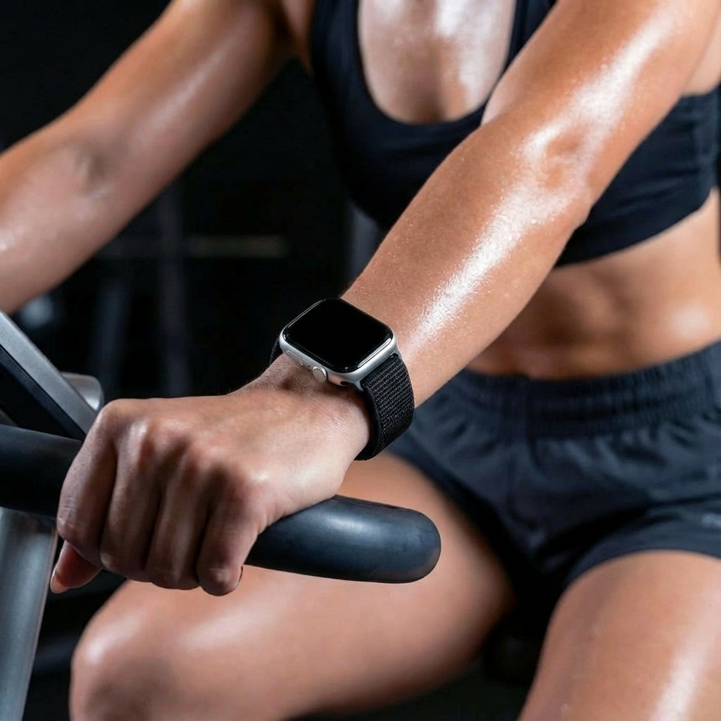 Fekete nejlon Apple Watch-szíj a kényelmes mindennapi viseletért | Ventumra