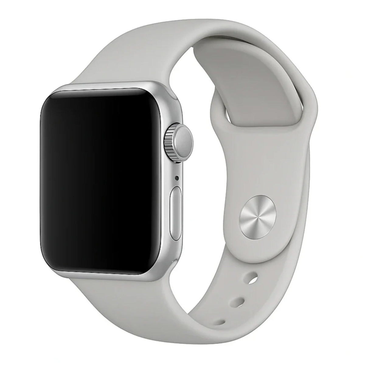 Szary silikonowy pasek kompatybilny z Apple Watch — wytrzymała, lekka opaska | Ventumra