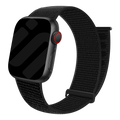 Nylonowy pasek do zegarka Apple Watch z zapięciem na rzep, czarna wersja | Ventumra