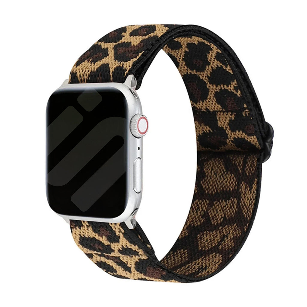Elastický řemínek s leopardím vzorem pro Apple Watch na každodenní nošení | Ventumra