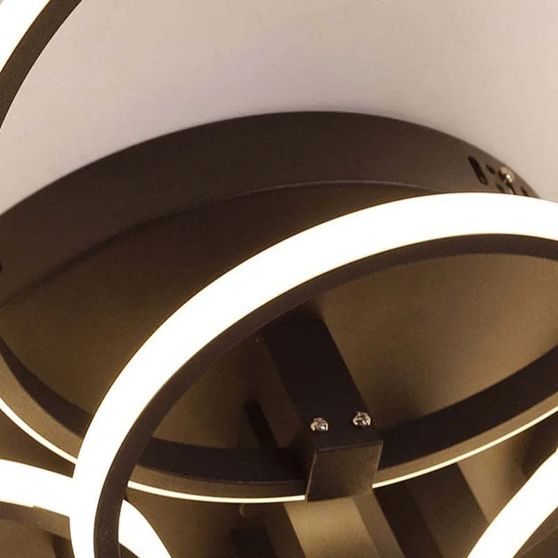 Arisha LED Ceiling Light Circle Ring, Black & White | ventumra
