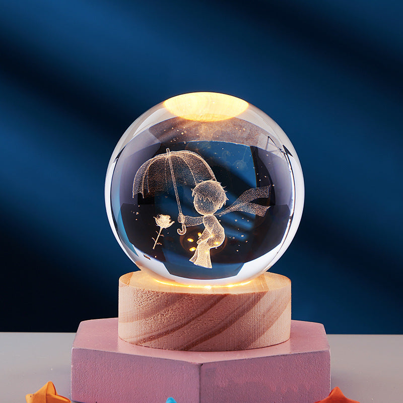 LumaOrb Elegant Ambient 3D Night Lamp For Bedroom Decor