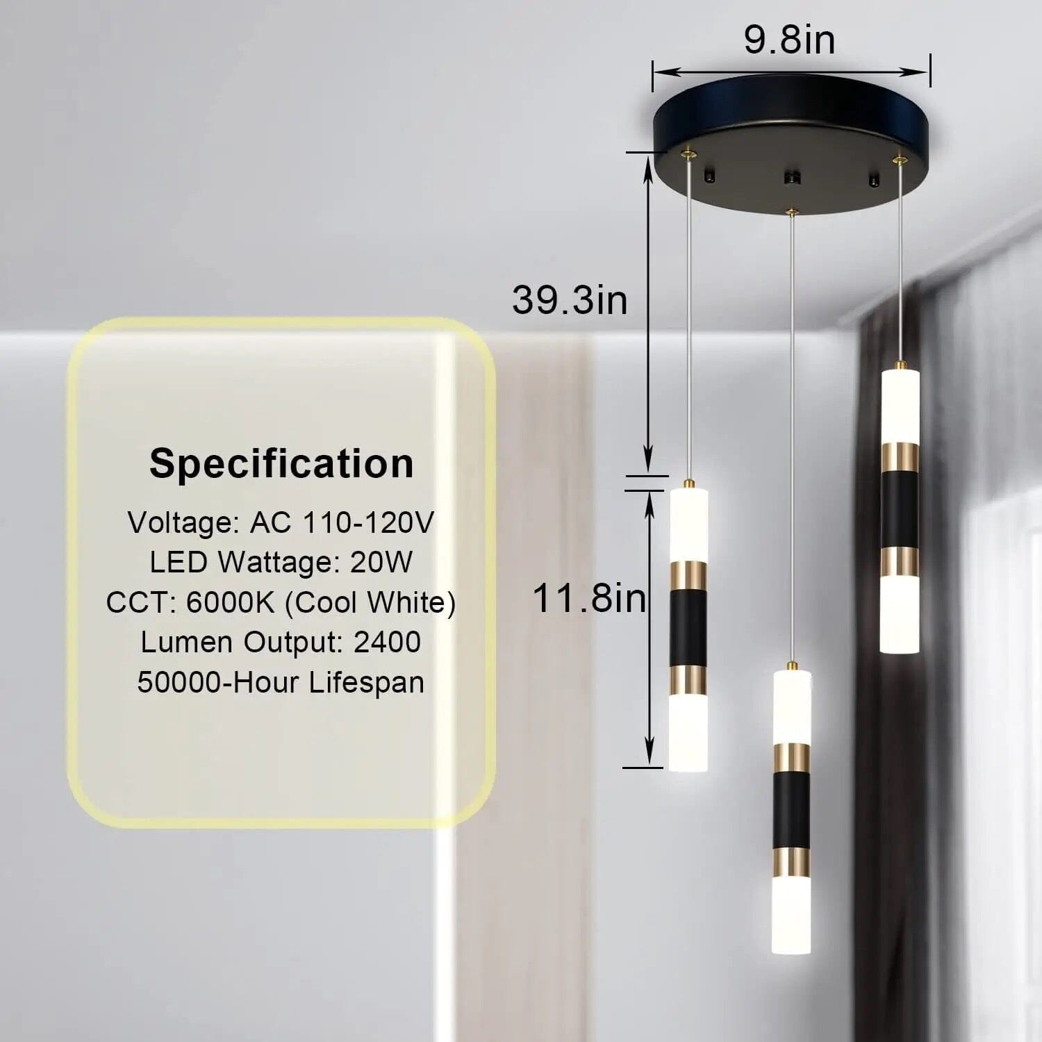 Lysara Nordic Pendant Chandelier for Modern Home Decor