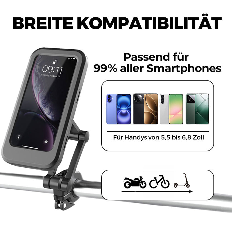 Voděodolný držák smartphonu na kola a motocykly