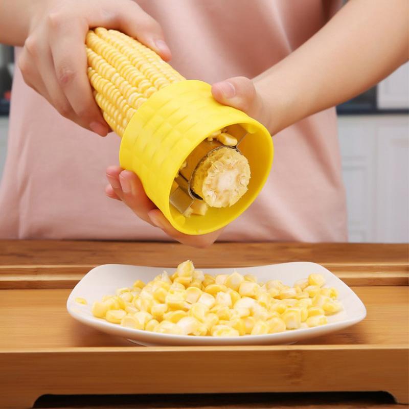 Stainless Steel Corn Kernel Remover — Easy Twist Tool