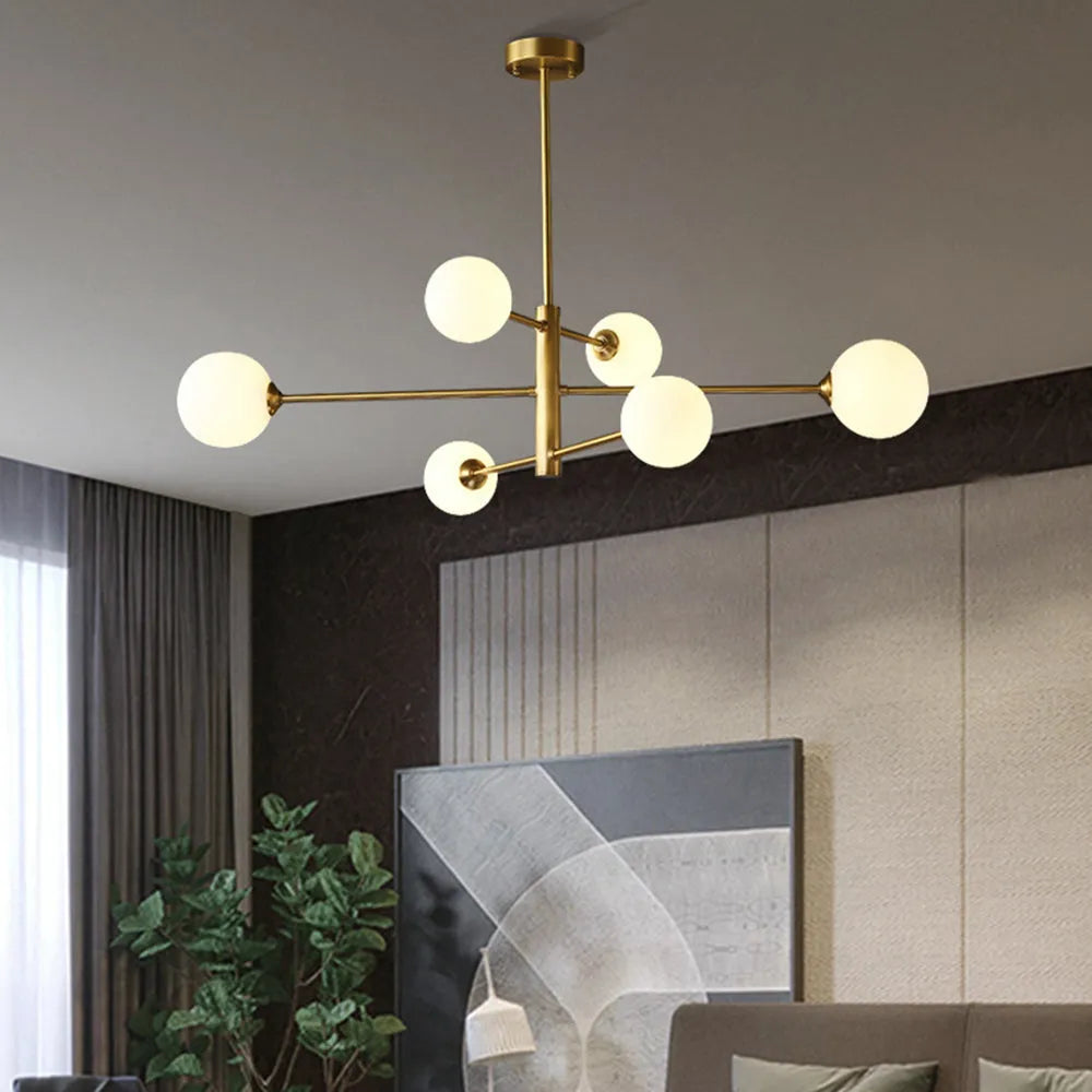 Valentina Modern Glass Shade Pendant Light, Copper/Black | ventumra