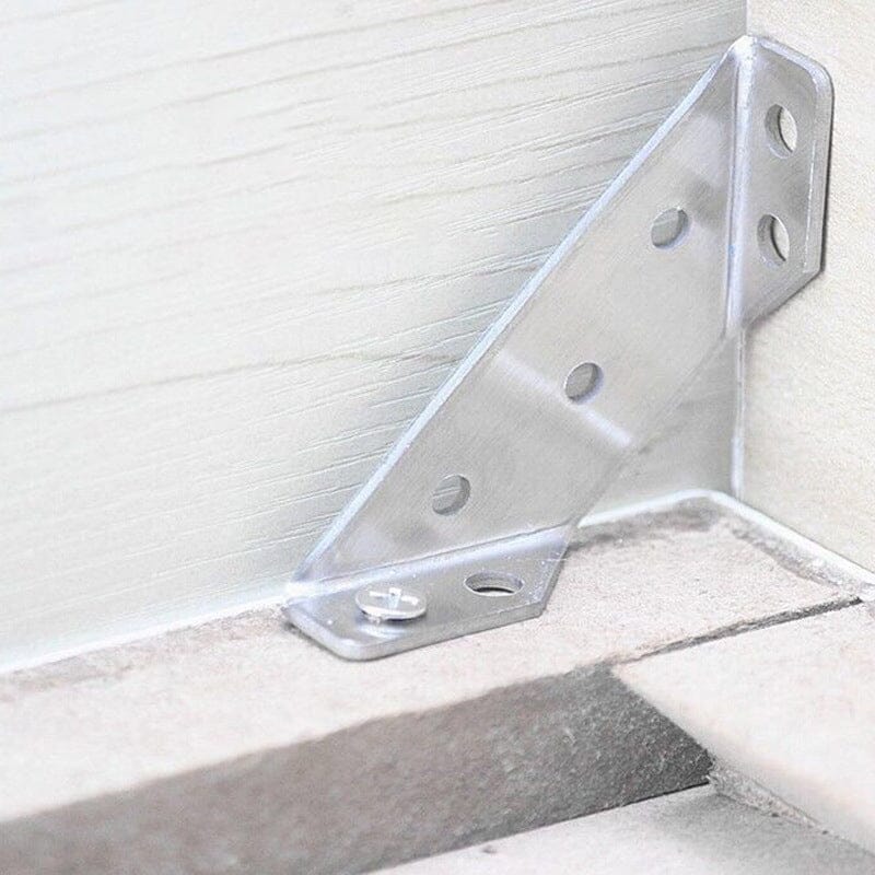 Stainless Steel Furniture Corner Connectors — Trapezoid Support