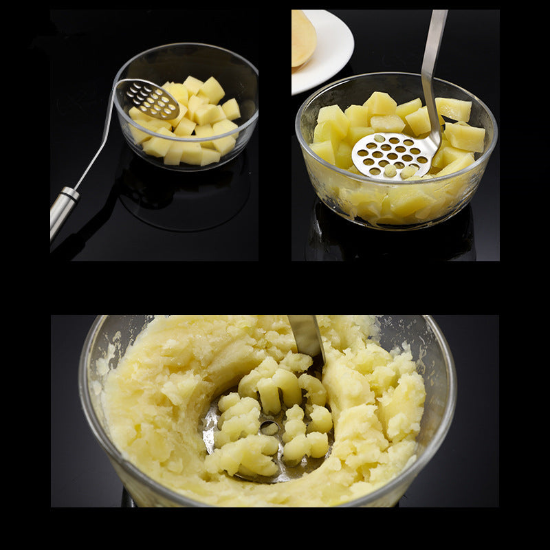 High-Quality Stainless Steel Potato Masher — Easy-Clean Design