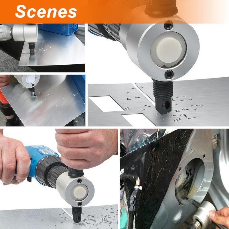 Twin-Head Sheet Metal Nibbler — Precision Cutting Tool