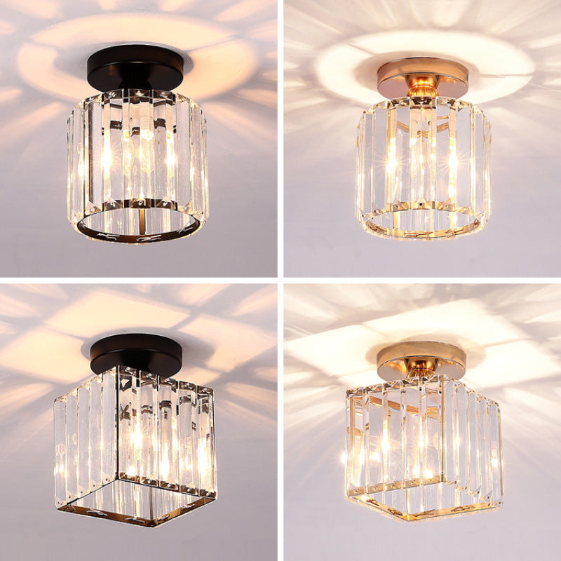 Stonel Modern Metal/Crystal Ceiling Light, 3 Colors | ventumra