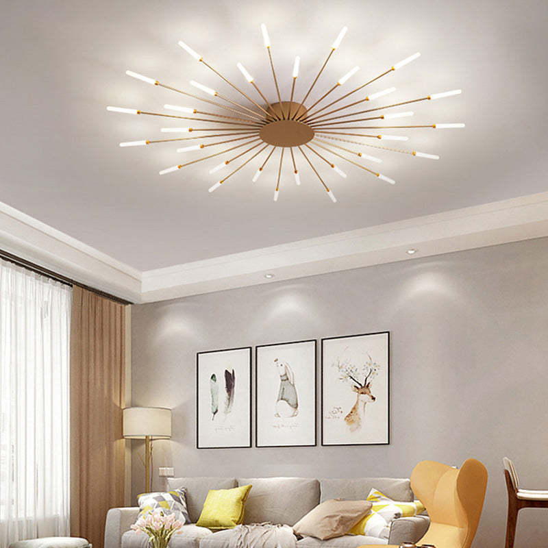 Wesley plafondslampe Fireworks, svart/gull | ventumra