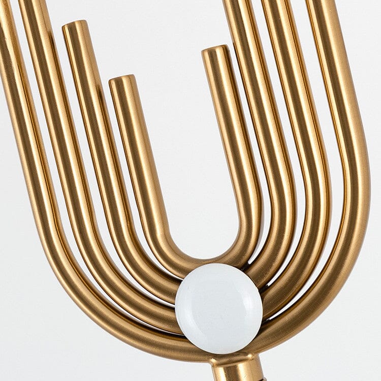 ElaraLux Golden Art Deco Floor Lamp | Modern Floor Light