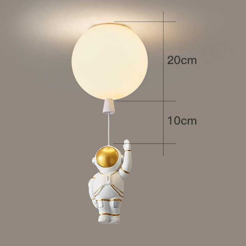 Aria Astronaut Balloon Flush Mount Ceiling Light, L 20/25/30/35cm | ventumra