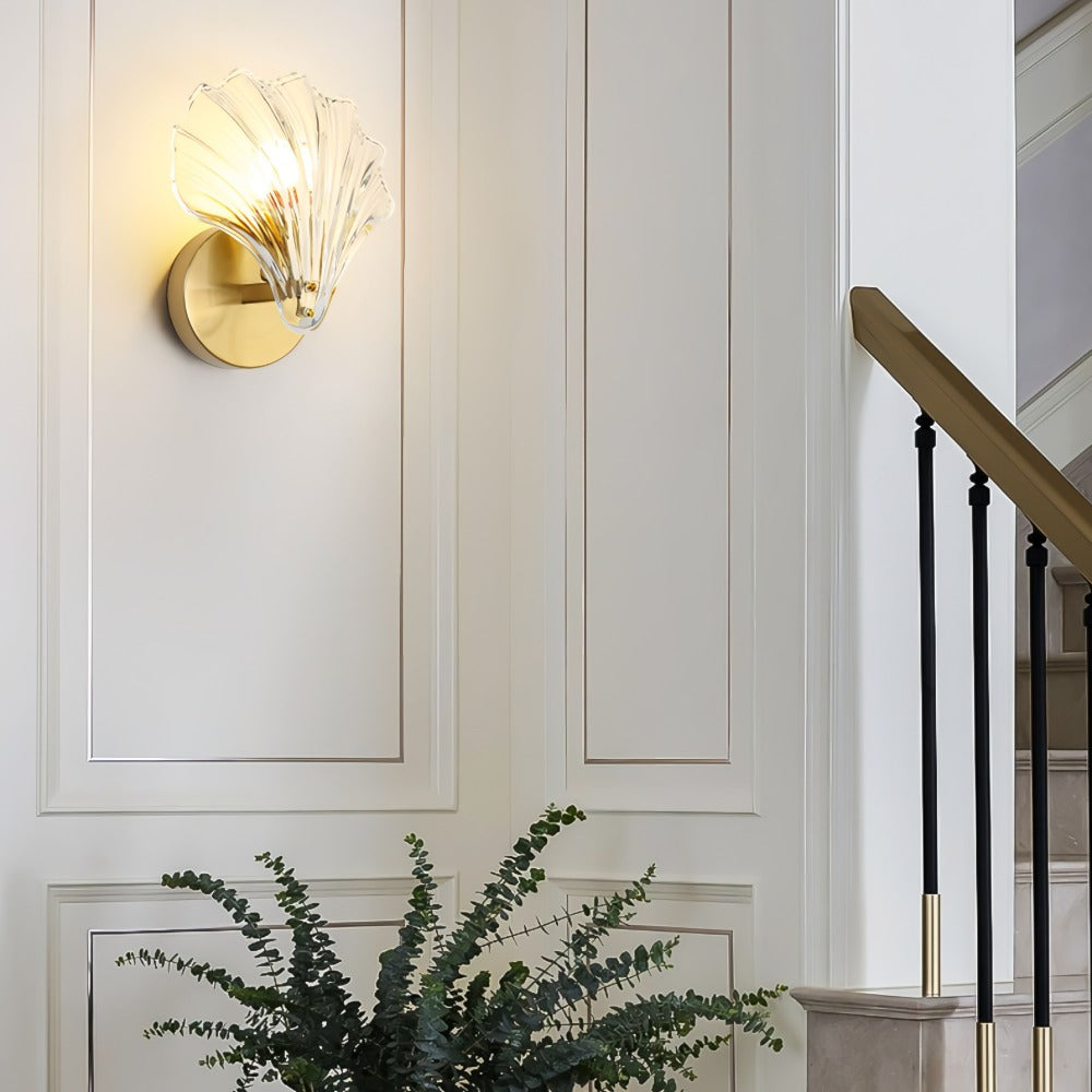 Art Nouveau Shell Wall Sconce | Ventumra