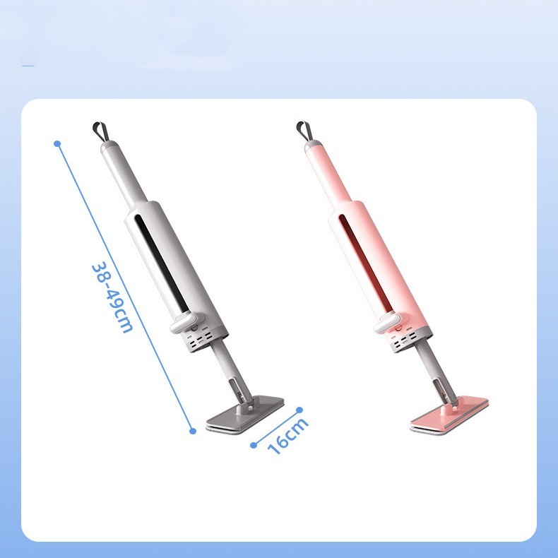 Compact Self-Cleaning Mop with Quick-Dry Slider System