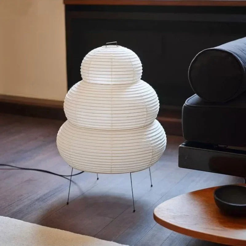 Aurora Washi Sphere Floor Lamp Japanese Inspired Diffused Light