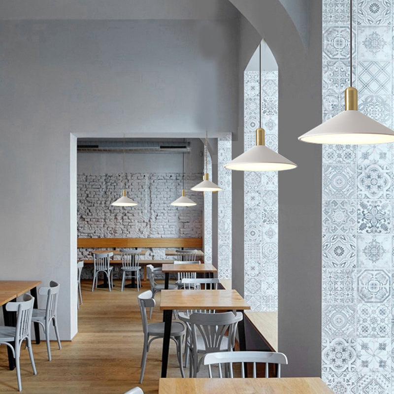 Aria Vintage Umbrella Monochrome Pendant Light - Neutralighting