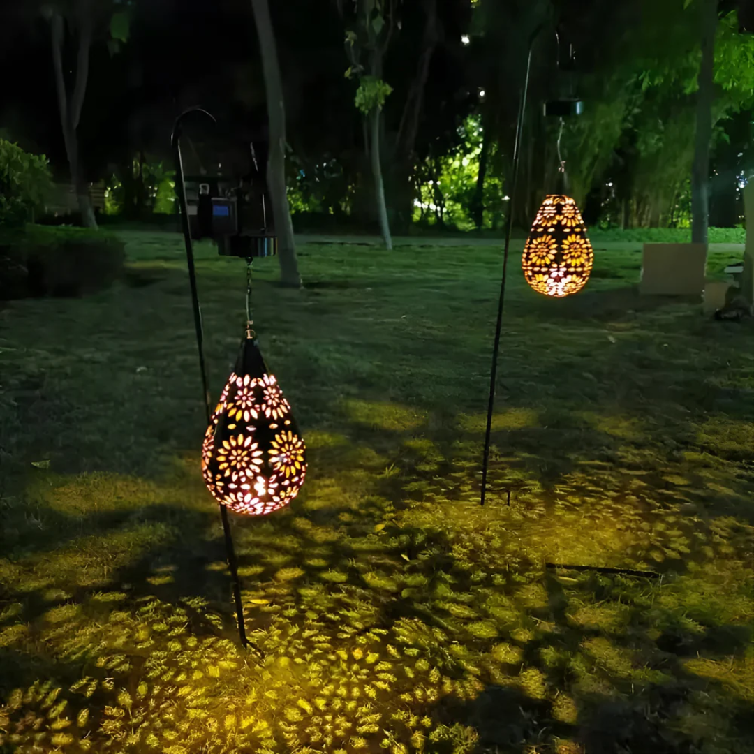 Auraleon Luxury Black Solar Garden Lamp Waterproof Led