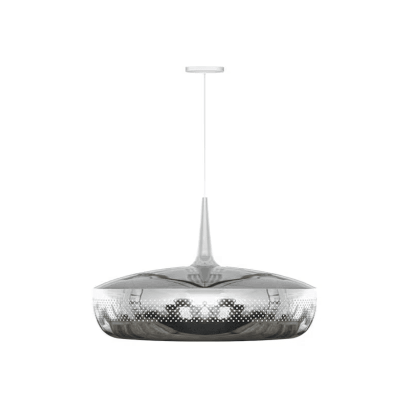 Ardell Nordic Art Pendant Light With White Metal Finish