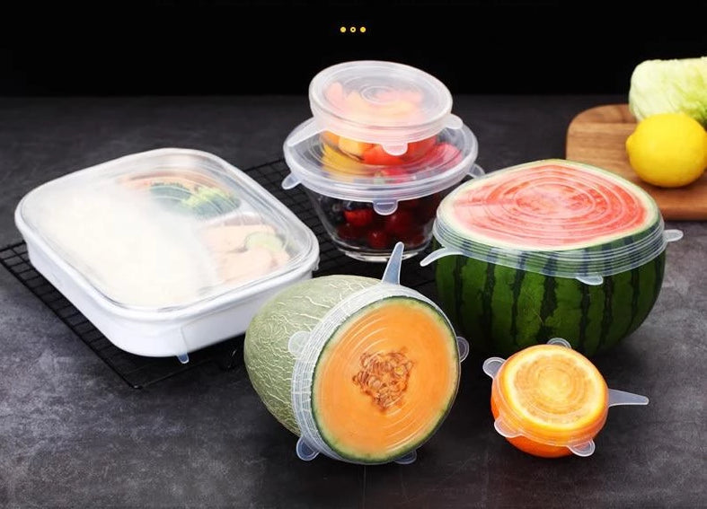 FlexiCover SmartSeal — 6 Reusable Silicone Food Lids