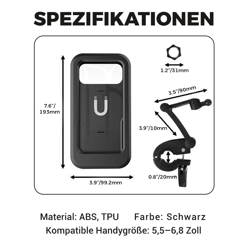 Voděodolný držák smartphonu na kola a motocykly