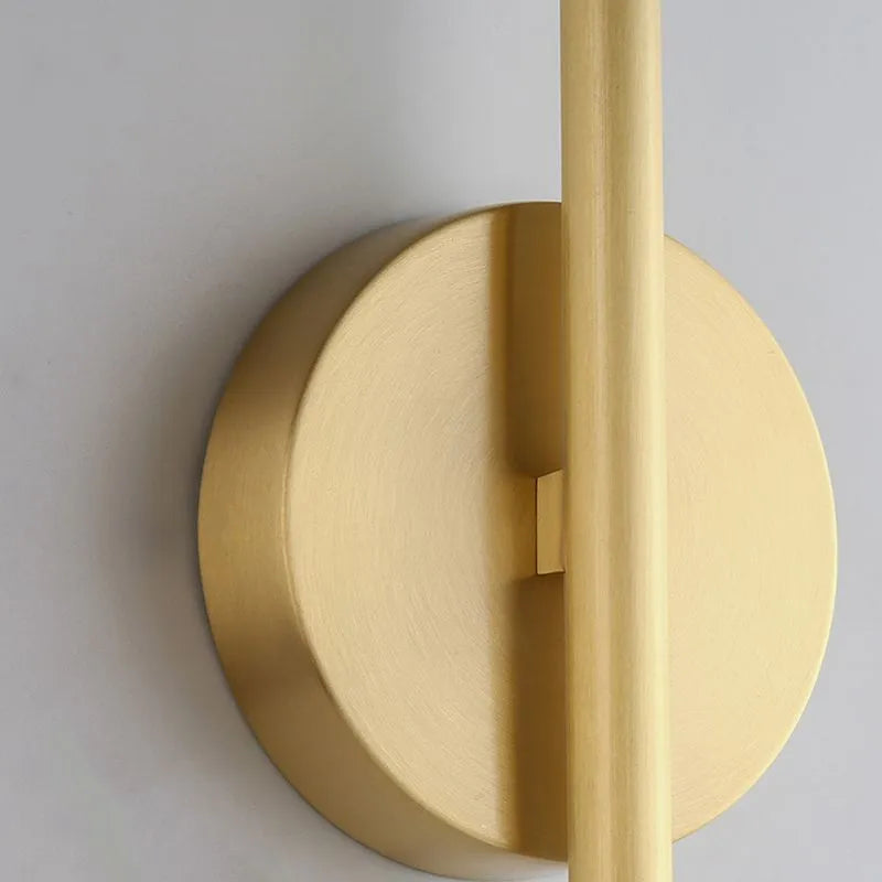 Fauro Modern Linear Metal&Silica Gel Wall Mount Lamps, Gold | ventumra