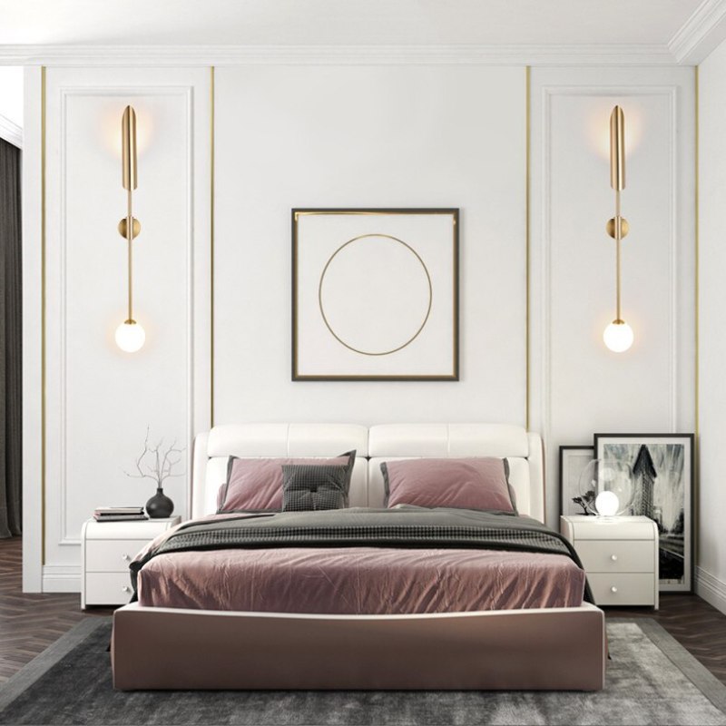 Phira Luxury Double-head Golden Scabbard Wall Lamp | ventumra
