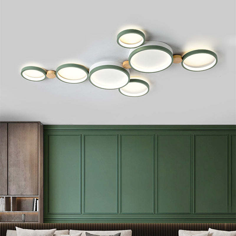 Arisha Round Flush Mount Ceiling Light 3 Colour 3/4/5/6/7 Heads | ventumra