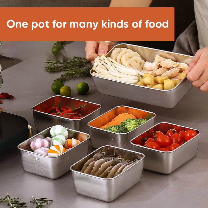 High-Quality Stainless Steel Containers for Food Storage