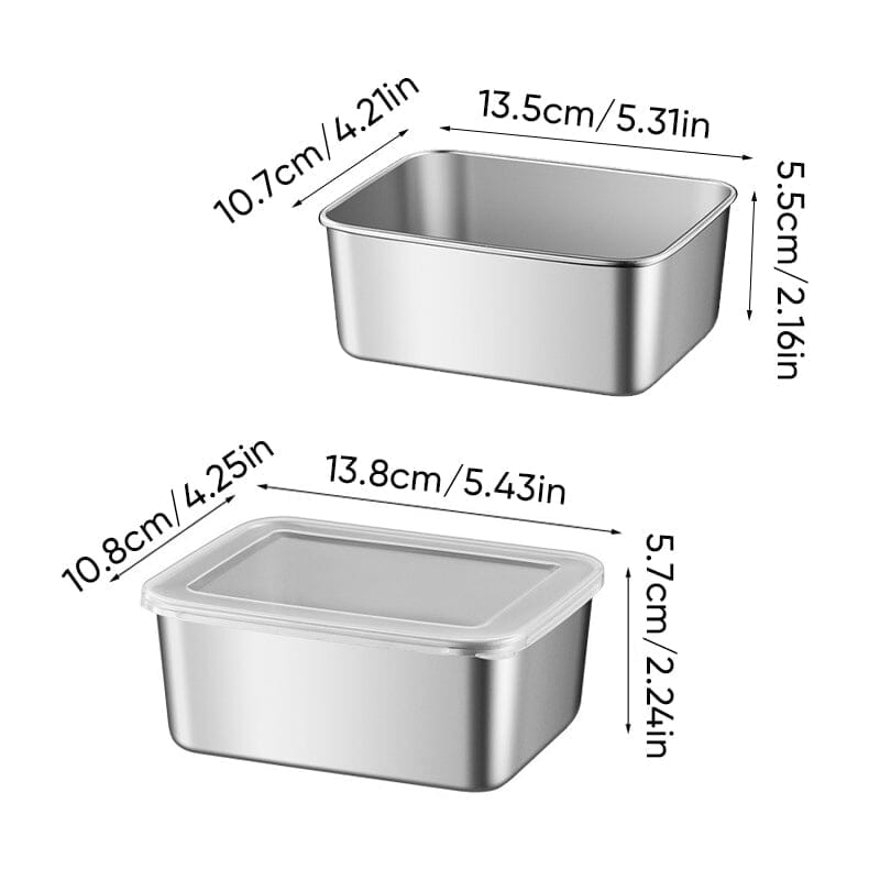 High-Quality Stainless Steel Containers for Food Storage