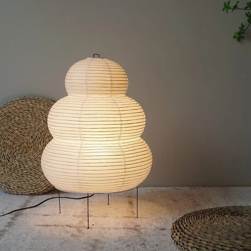 Aurora Washi Sphere Floor Lamp Japanese Inspired Diffused Light