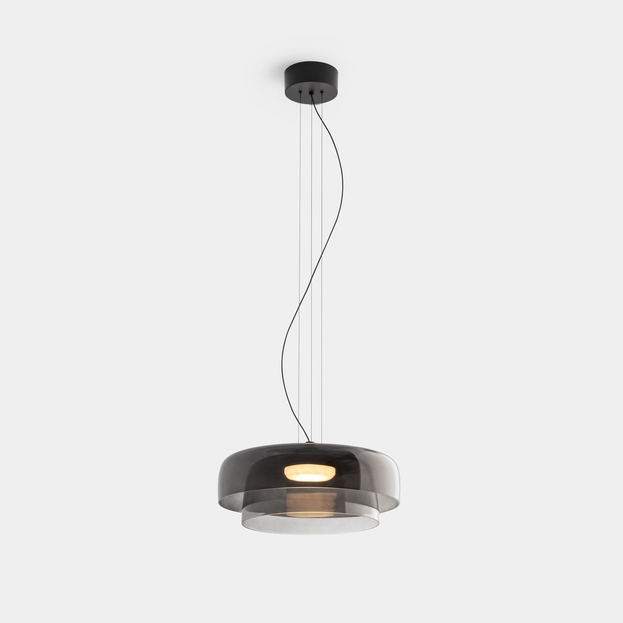 Calyra Glass and Metal Pendant Light for Dining Rooms