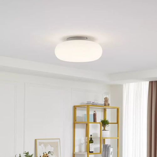 Arisha Flush Mount Ceiling Light Modern, Metal/, White, Bedroom | ventumra