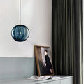 LumenGlass Pendant Light with Glass Ball Shade Four Colors