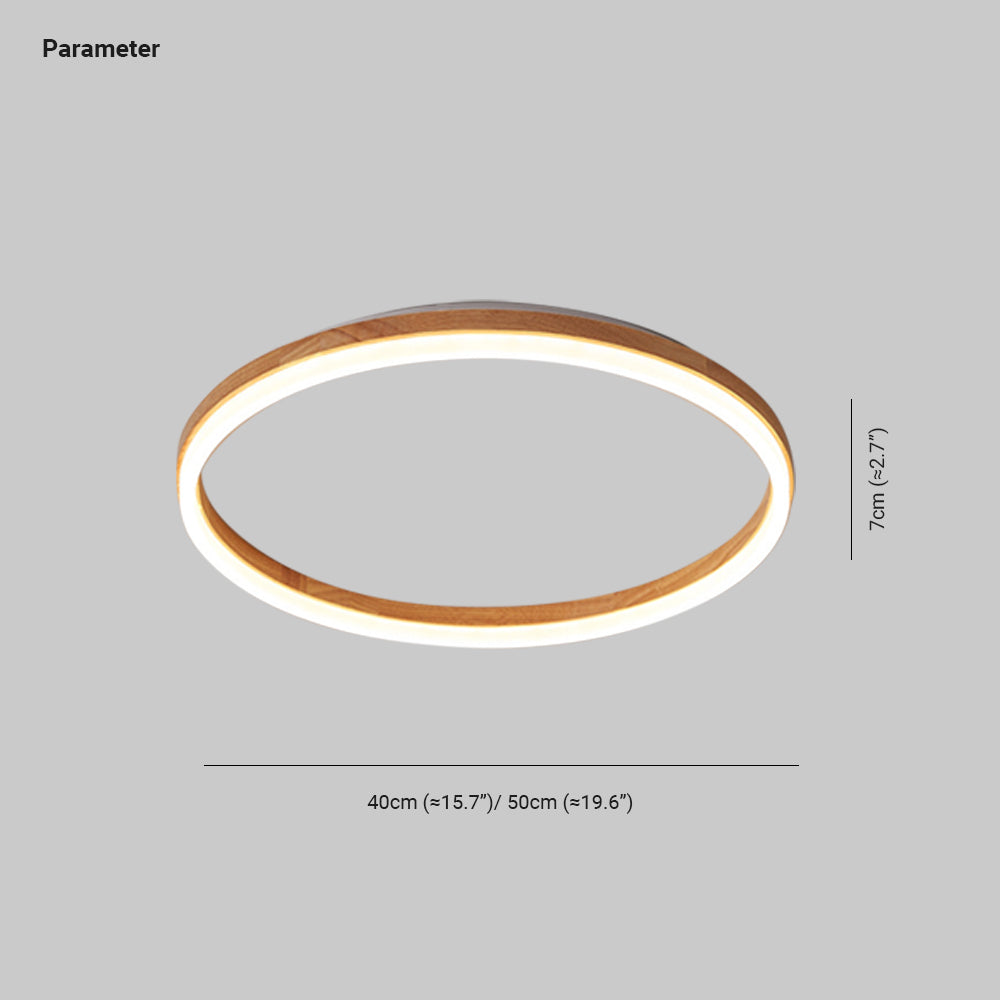Tomo Flush Mount Ceiling Light Wood | ventumra