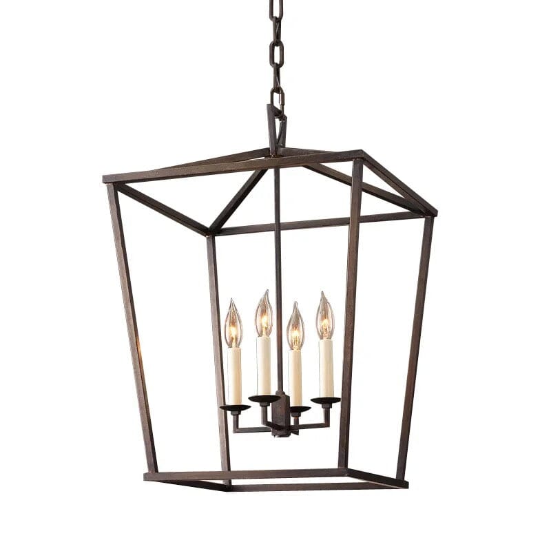 Asteron Retro Candle Cage Pendant Light for Dining Rooms