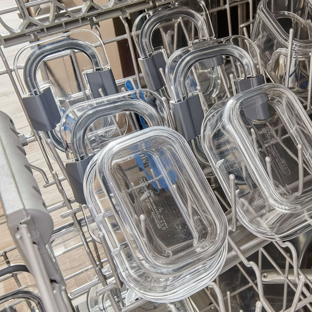 Set PureGuard di sette contenitori per la preparazione dei pasti — Senza BPA, coperchi sicuri