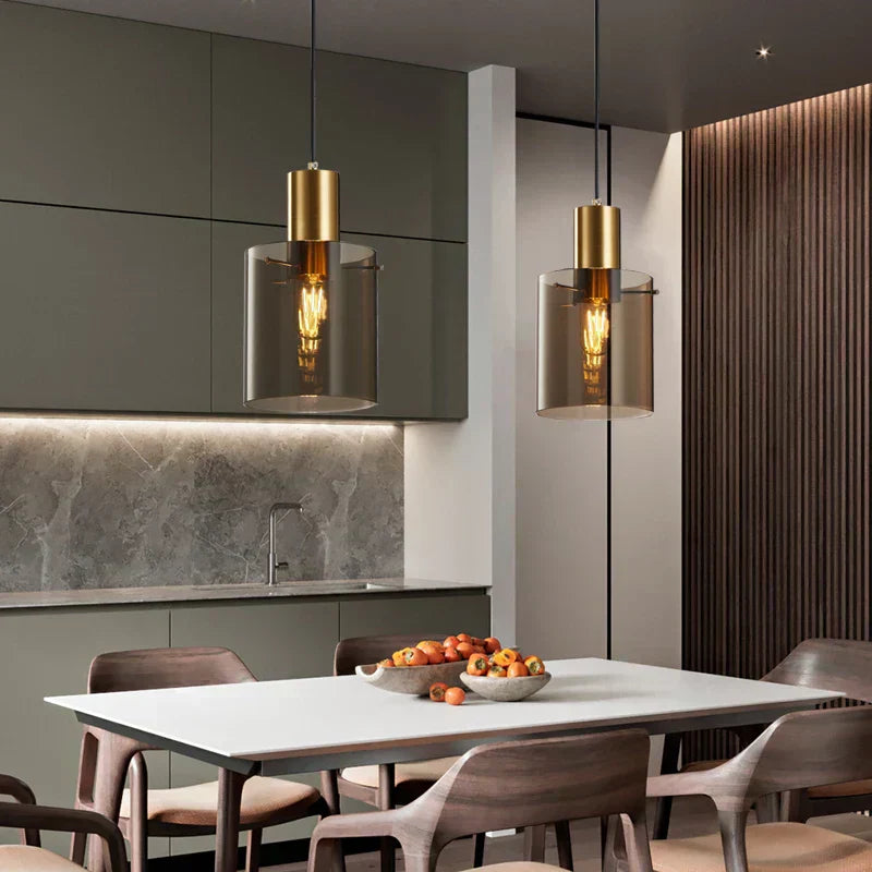 Aurelia Glass Pendant Lights for Cozy Vintage Glow